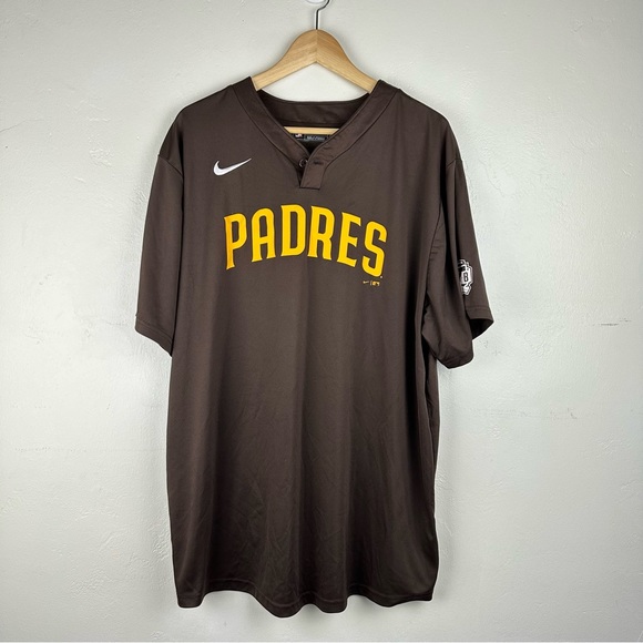 Nike San Diego Padres Brown Jersey XL - Picture 1 of 9